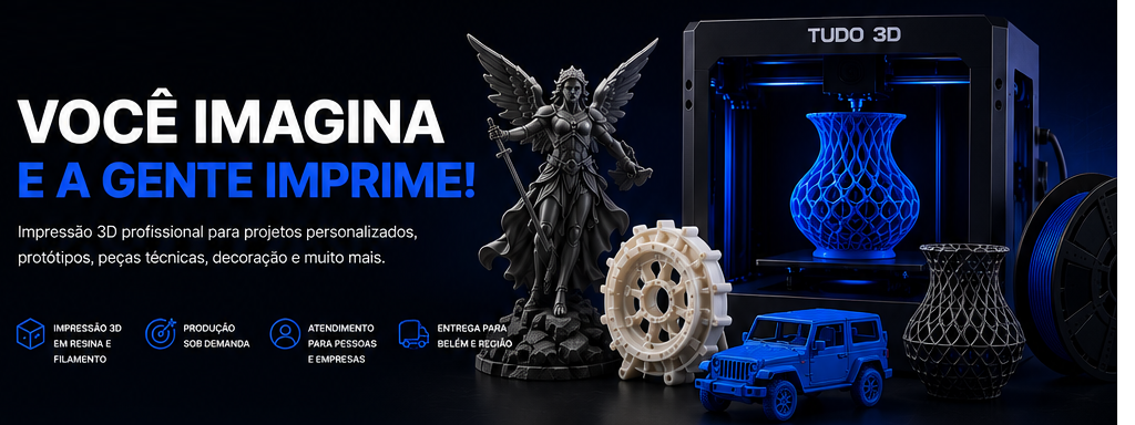 Você imagina e a gente imprime — Impressão 3D profissional